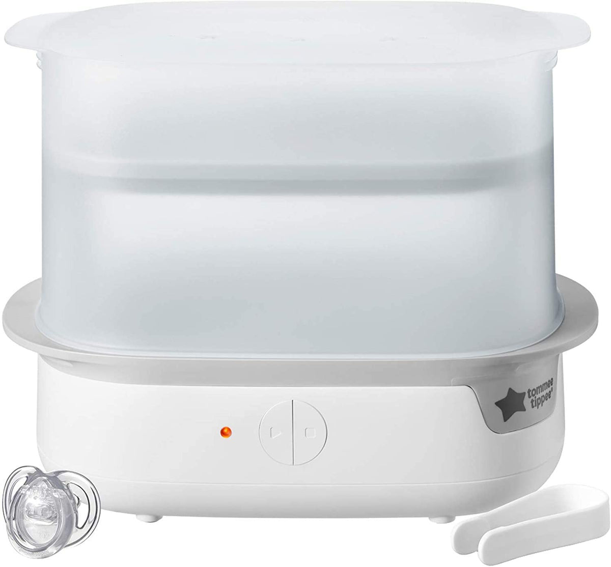Tommee Tippee Super Steam Advanced Electric Steriliser for 6 Baby Bottles, White Tommee Tippee Super Steam Advanced Electric Steriliser for 6 Baby Bottles, White