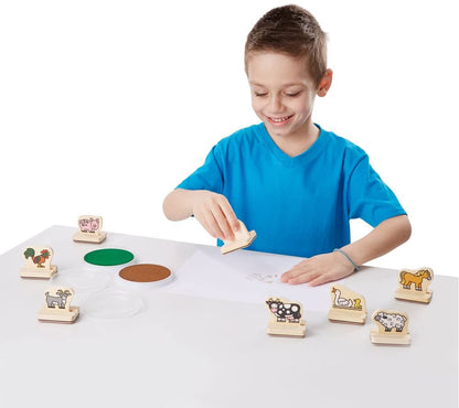 Melissa & Doug Wooden Stamp Set - Farm Animals - BambiniJO | Buy Online | Jordan