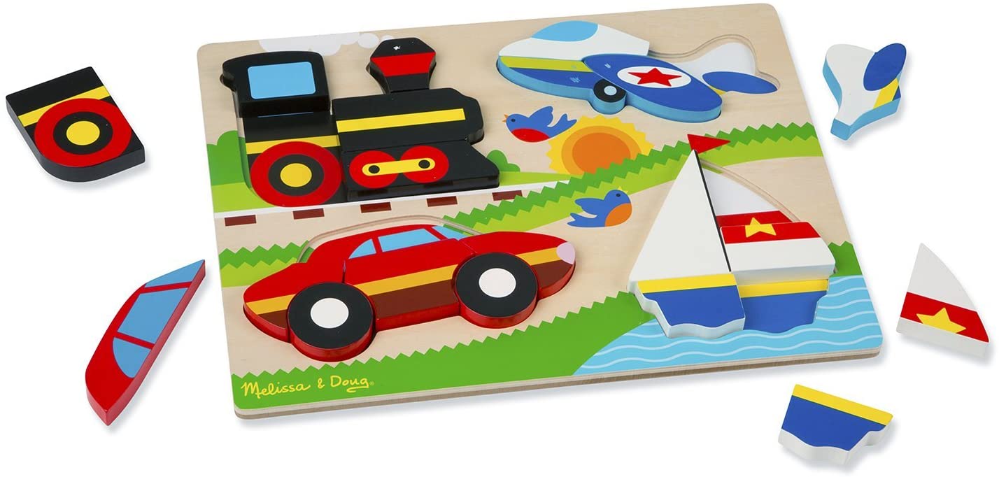 Melissa & Doug Wooden Puzzles VEHICLES 2Y+ - BambiniJO | Buy Online | Jordan