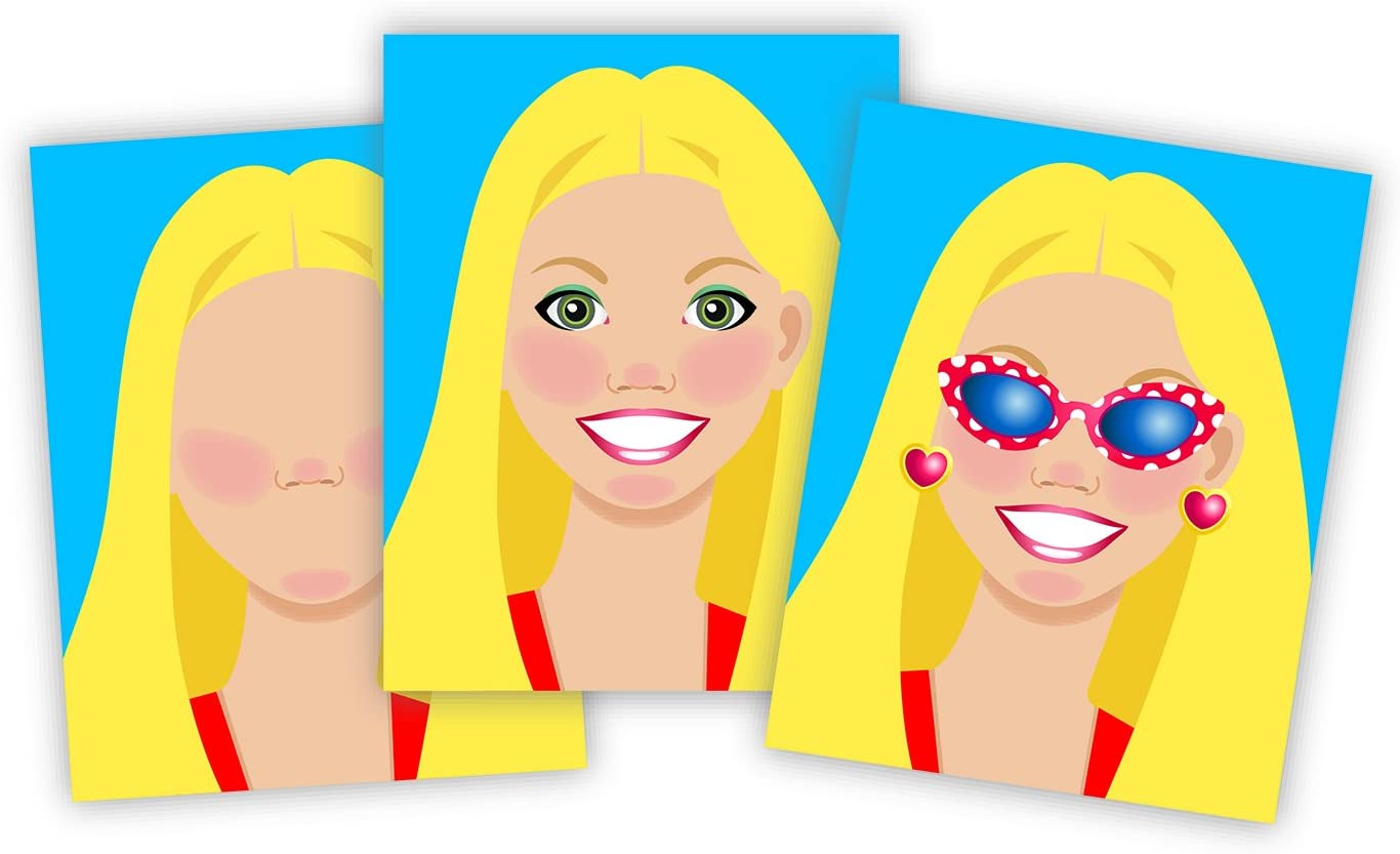 Melissa & Doug MAKE-A-FACE FASHION FACES STICKER PAD Melissa & Doug MAKE-A-FACE FASHION FACES STICKER PAD