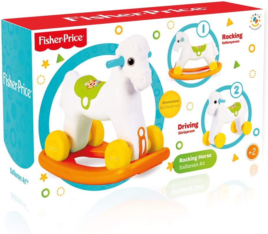Fisher-Price - ROCKING HOURSE WITH WHEELS 2Y+ Fisher-Price - ROCKING HOURSE WITH WHEELS 2Y+