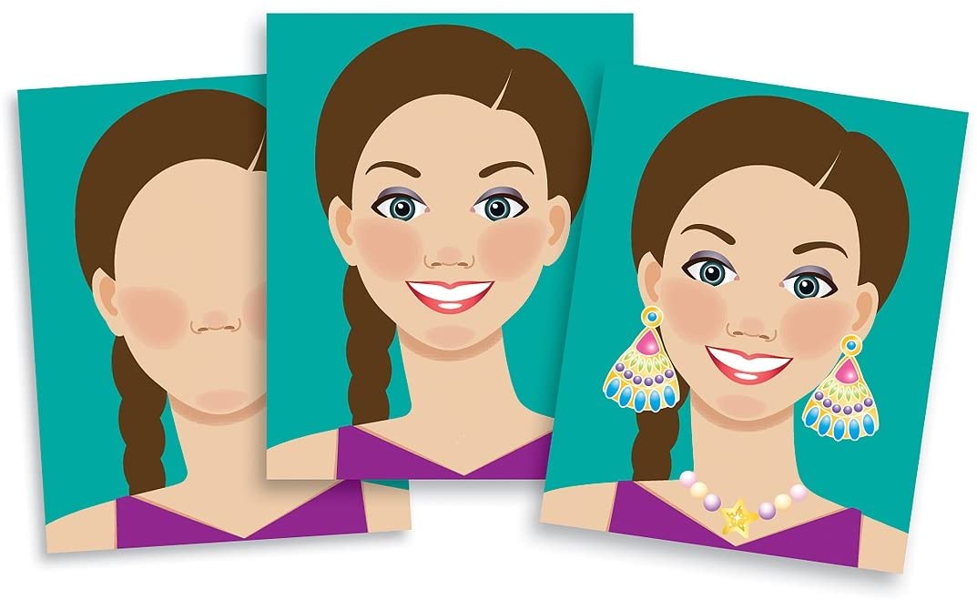 Melissa & Doug MAKE-A-FACE FASHION FACES STICKER PAD Melissa & Doug MAKE-A-FACE FASHION FACES STICKER PAD