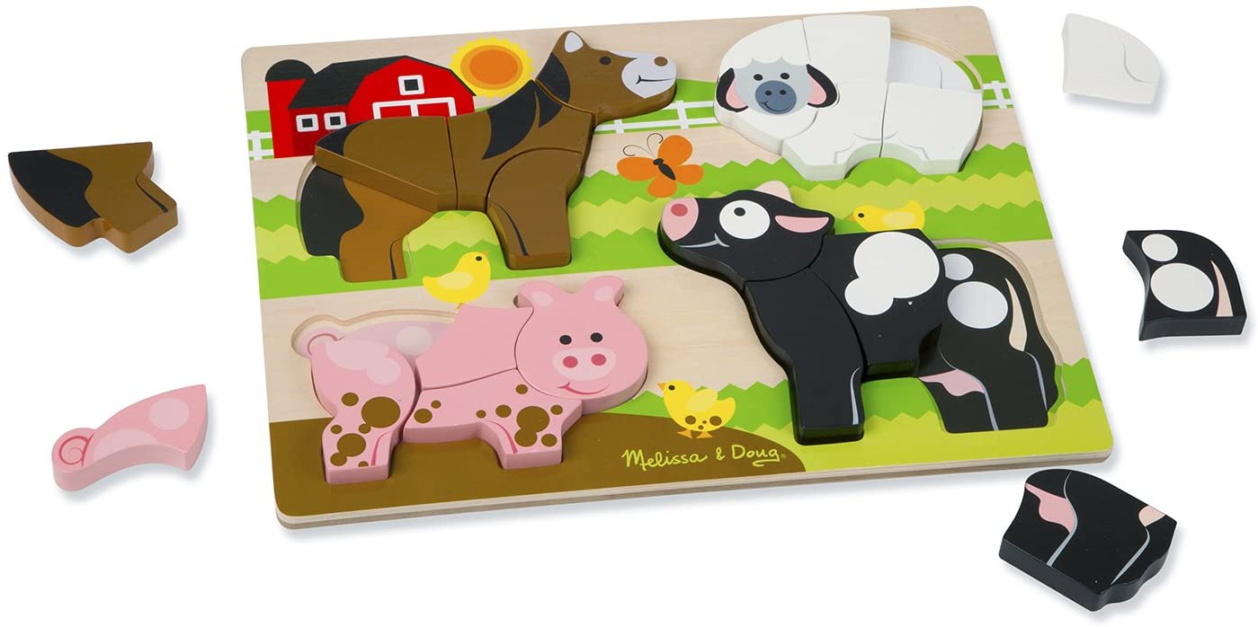 Melissa & Doug FARM ANIMALS PUZZLE 2Y+ Melissa & Doug FARM ANIMALS PUZZLE 2Y+
