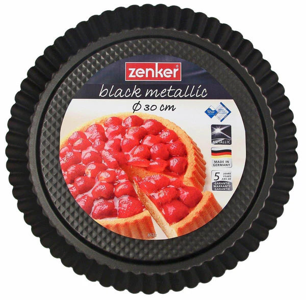 Zenker - Non-Stick Carbon Steel Flan, Tart Pan, 30X3 cm Zenker - Non-Stick Carbon Steel Flan, Tart Pan, 30X3 cm