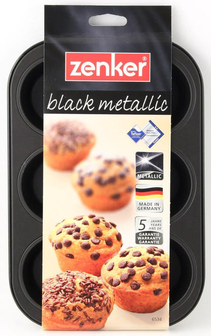 Zenker - Mini-Muffin Tin For 6 Muffins, 28X19X3 cm