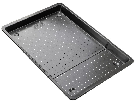 Zenker - Perforated Baking Tray, Anti-Adhesive Coating, 370X330X30 Mm