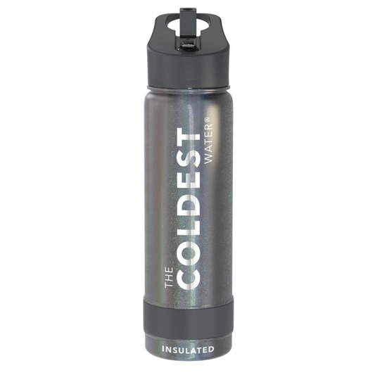 The Coldest Water - Straw Sports Bottle - 710ml - 24 OZ - Stardust Glitter Sports