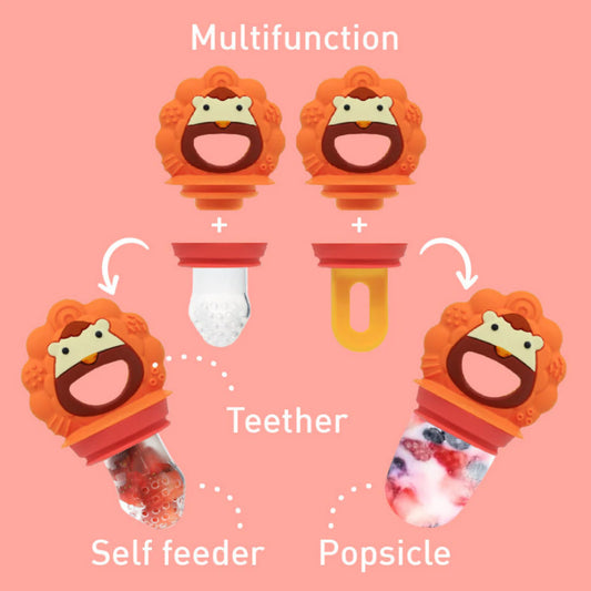 Silicone Self Feeder N Pop "Teether" | 6M+ — BambiniJO Jordan