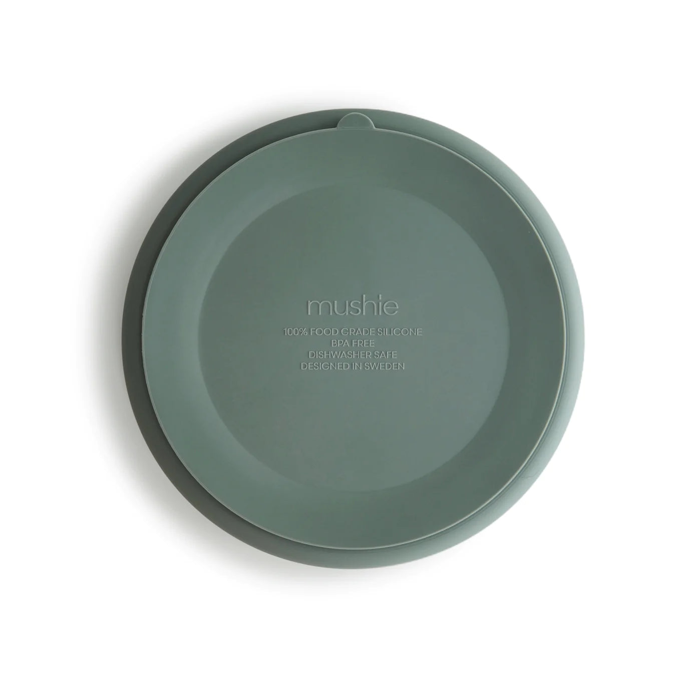 MUSHIE - Silicone Suction Plate - Cambridge Blue - BambiniJO | Buy Online | Jordan