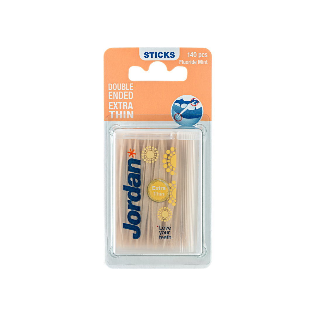 Jordan Dental Sticks Double Ended Extra Thin, 100 units - BambiniJO | Buy Online | Jordan