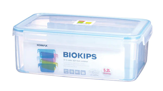 Komax - Biokips Rectangular Food Storage Container With Separator, 5.2 L