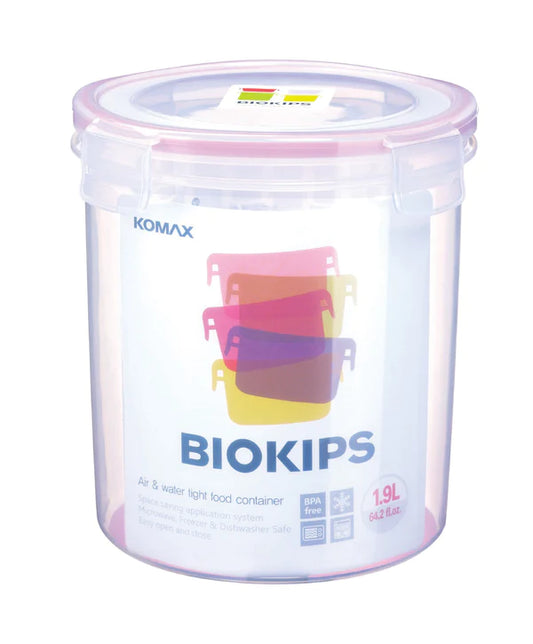 Komax - Biokips Round Food Storage Container, 1.9 L