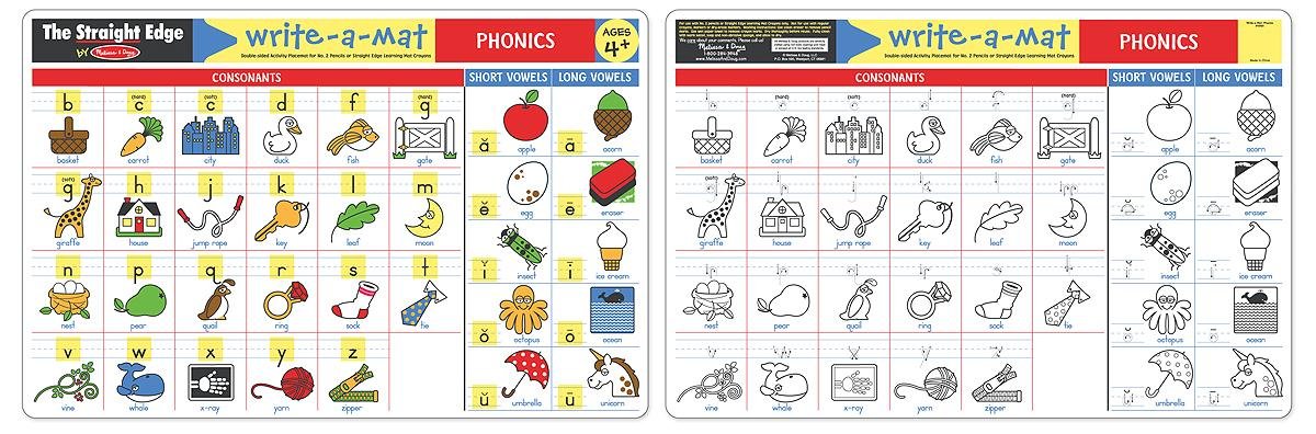 Melissa & Doug PHONICS WRITE-A-MAT (BUNDLE OF 6) - BambiniJO | Buy Online | Jordan