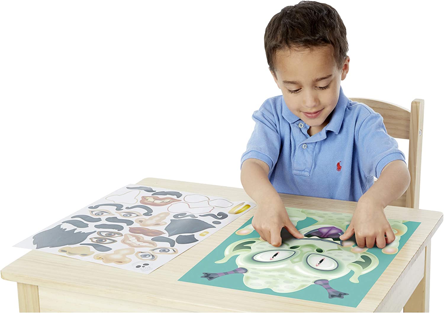 Melissa & Doug Make-a-Face Sticker Pad – Crazy Characters Melissa & Doug Make-a-Face Sticker Pad – Crazy Characters