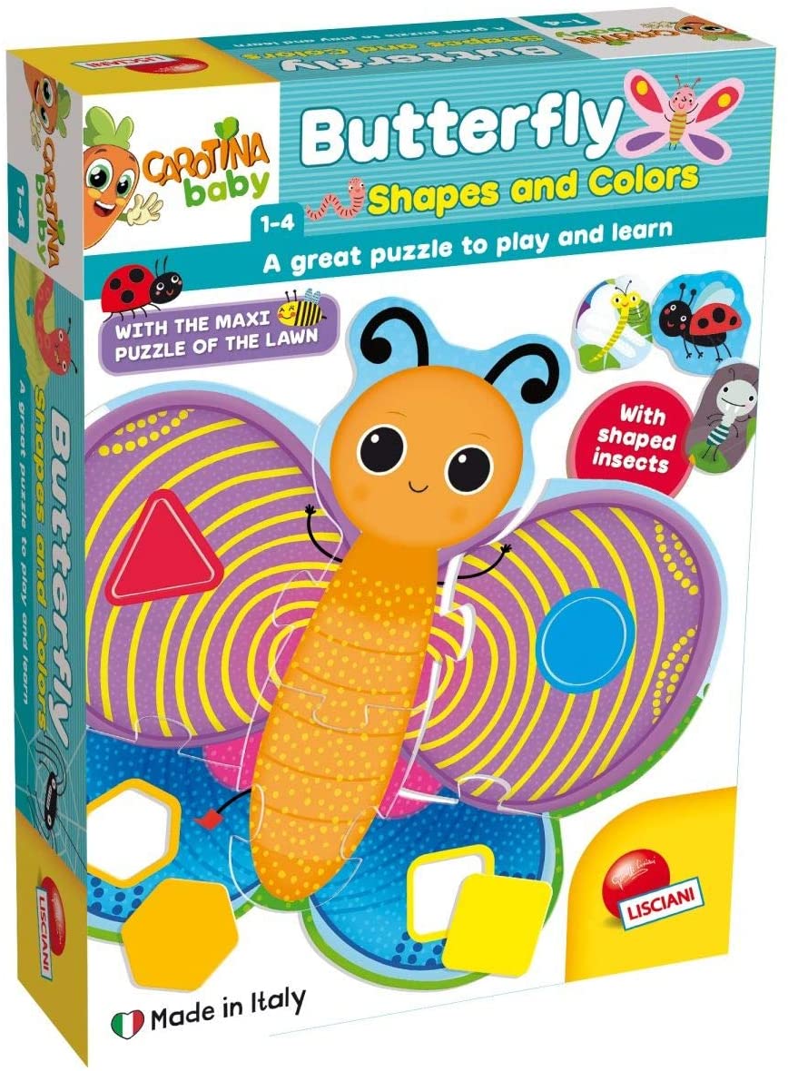 BUTTERFLIES SHAPES AND COLORS 1Y+ BUTTERFLIES SHAPES AND COLORS 1Y+