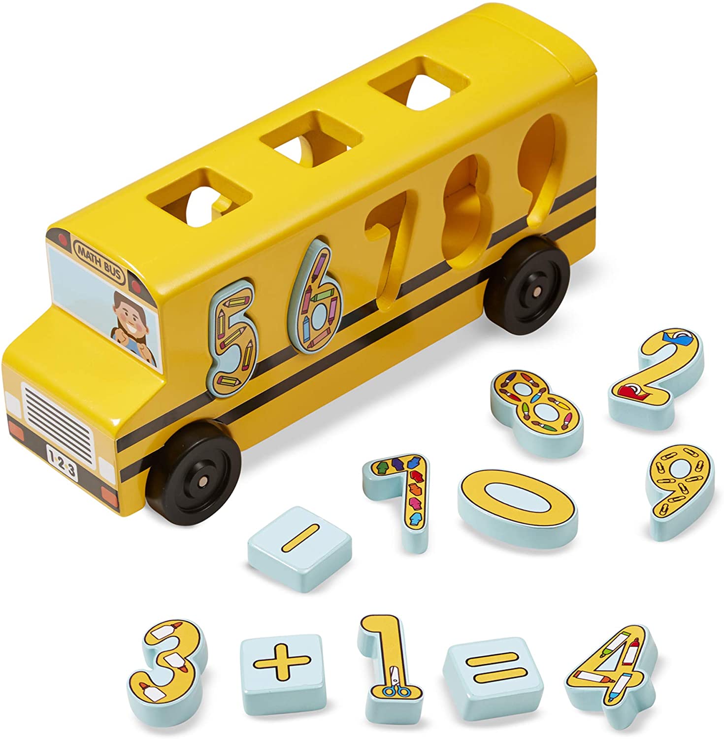 Melissa & Doug NUMBER MATCHING MATH BUS 3Y+ Melissa & Doug NUMBER MATCHING MATH BUS 3Y+