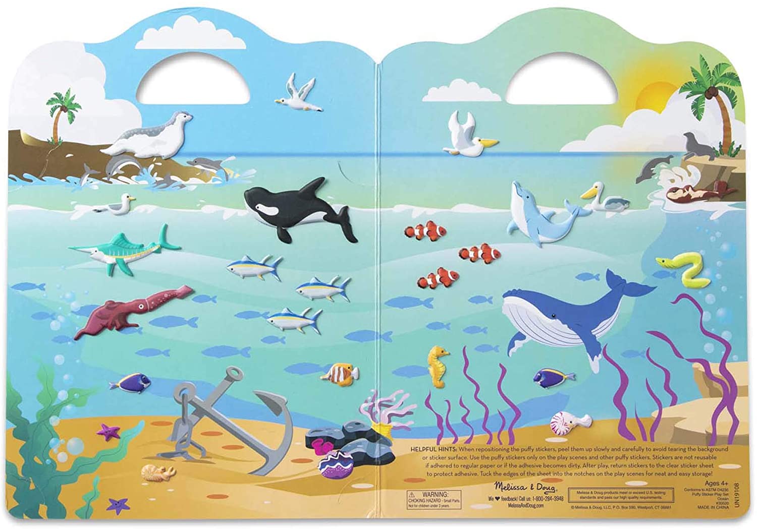 Melissa & Doug Puffy Sticker OCEAN Melissa & Doug Puffy Sticker OCEAN