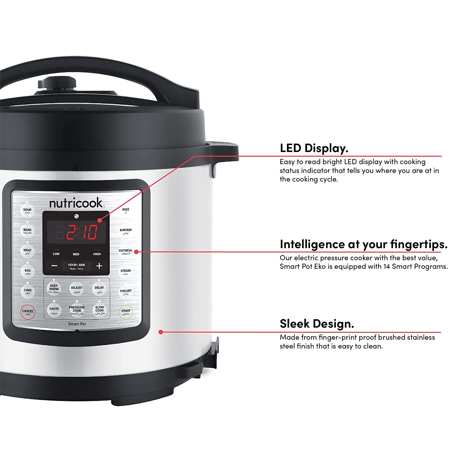 Nutricook - Smart Pot EKO | 1000W | 6 Liters Nutricook - Smart Pot EKO | 1000W | 6 Liters