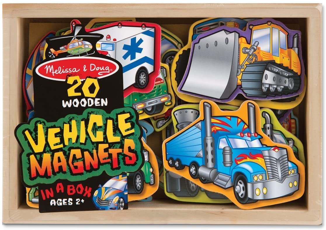 Melissa & Doug 20 WOODEN VEHICLE MAGNETS - BambiniJO | Buy Online | Jordan
