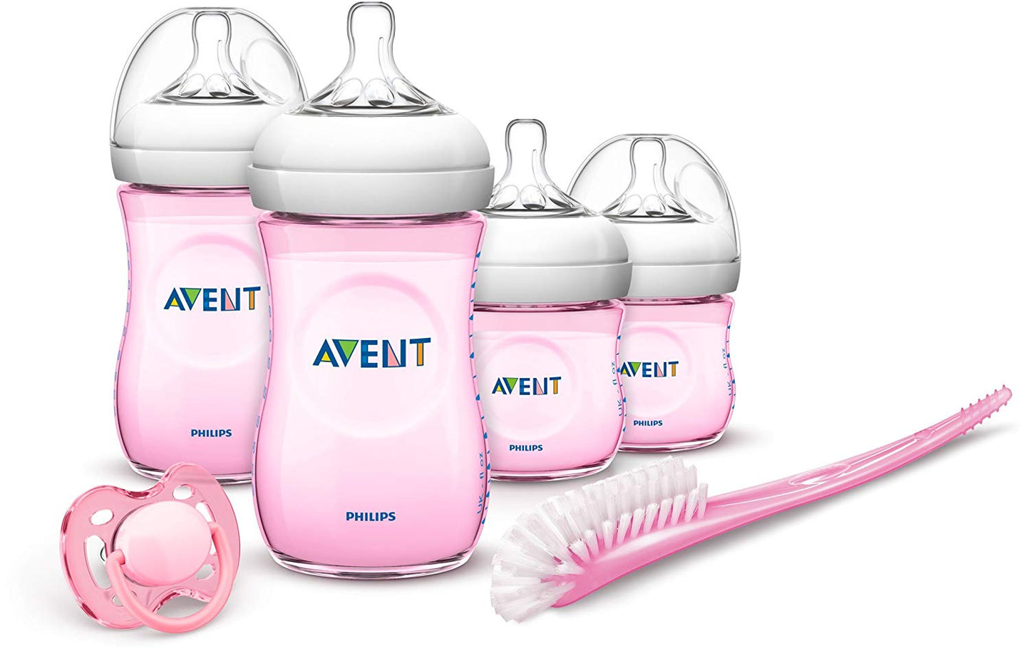 Philips Avent Natural Baby Bottle Pink Gift - BambiniJO