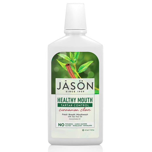 Jason Healthy Mouth Cinnamon Clove Tartar Control Mouthwash 473ml - BambiniJO | Buy Online | Jordan