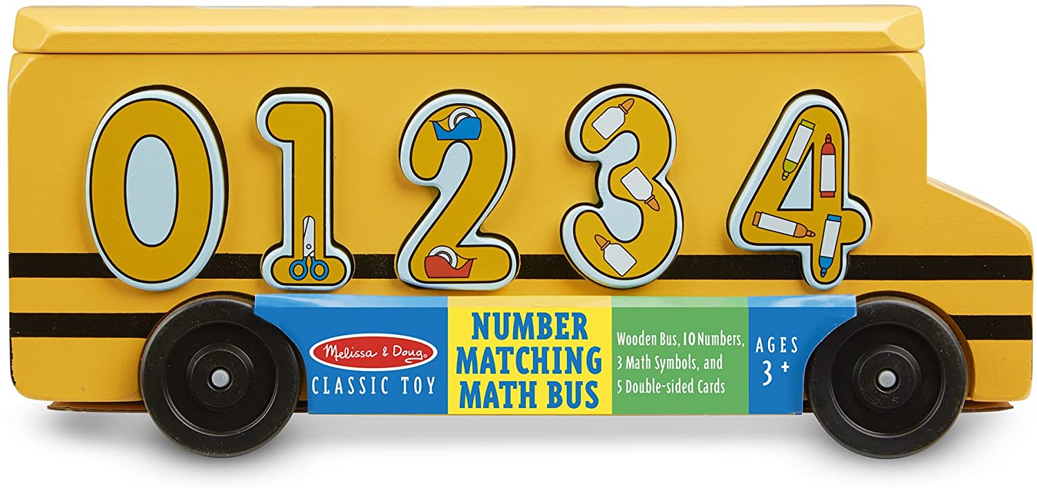 Melissa & Doug NUMBER MATCHING MATH BUS 3Y+