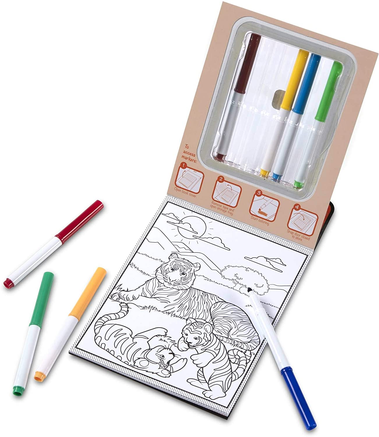 Melissa & Doug - WILD ANIMALS coloring pad - BambiniJO | Buy Online | Jordan
