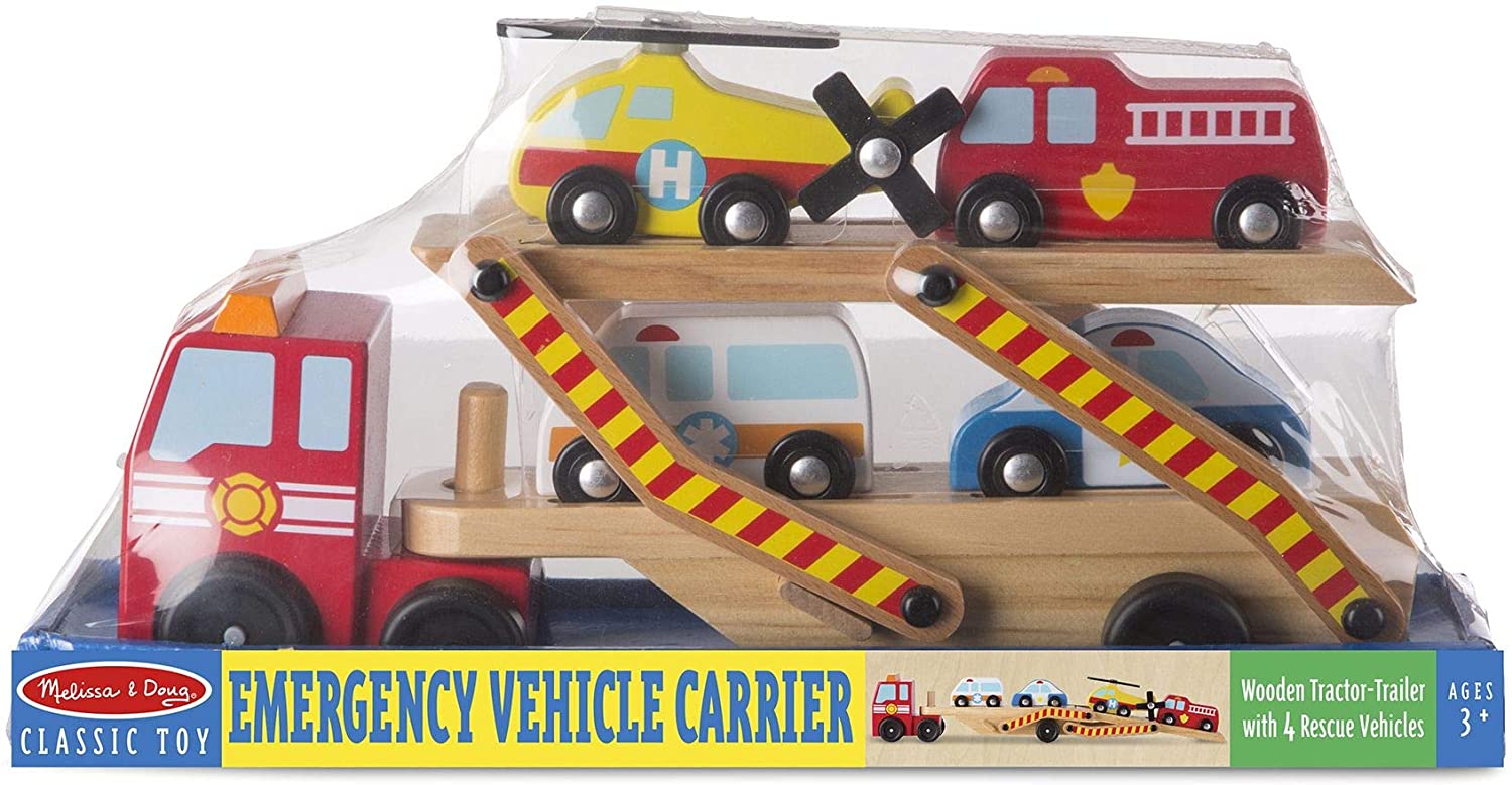 Melissa & Doug EMERGENCY VEHICLE CARRIER Melissa & Doug EMERGENCY VEHICLE CARRIER