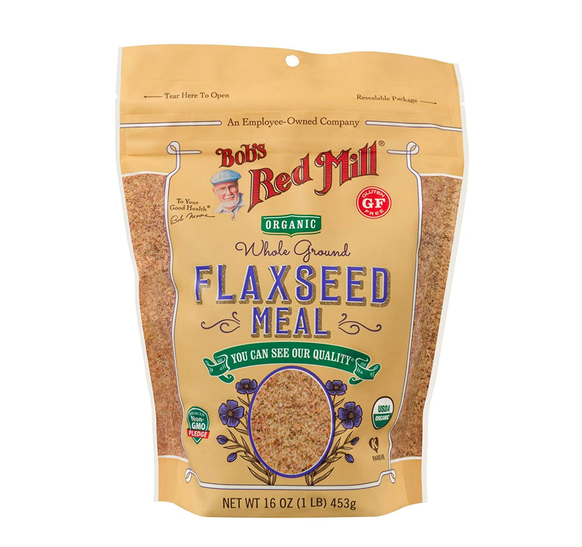Organic Whole Flaxseeds Meal | Gluten Free | 453g Organic Whole Flaxseeds Meal | Gluten Free | 453g