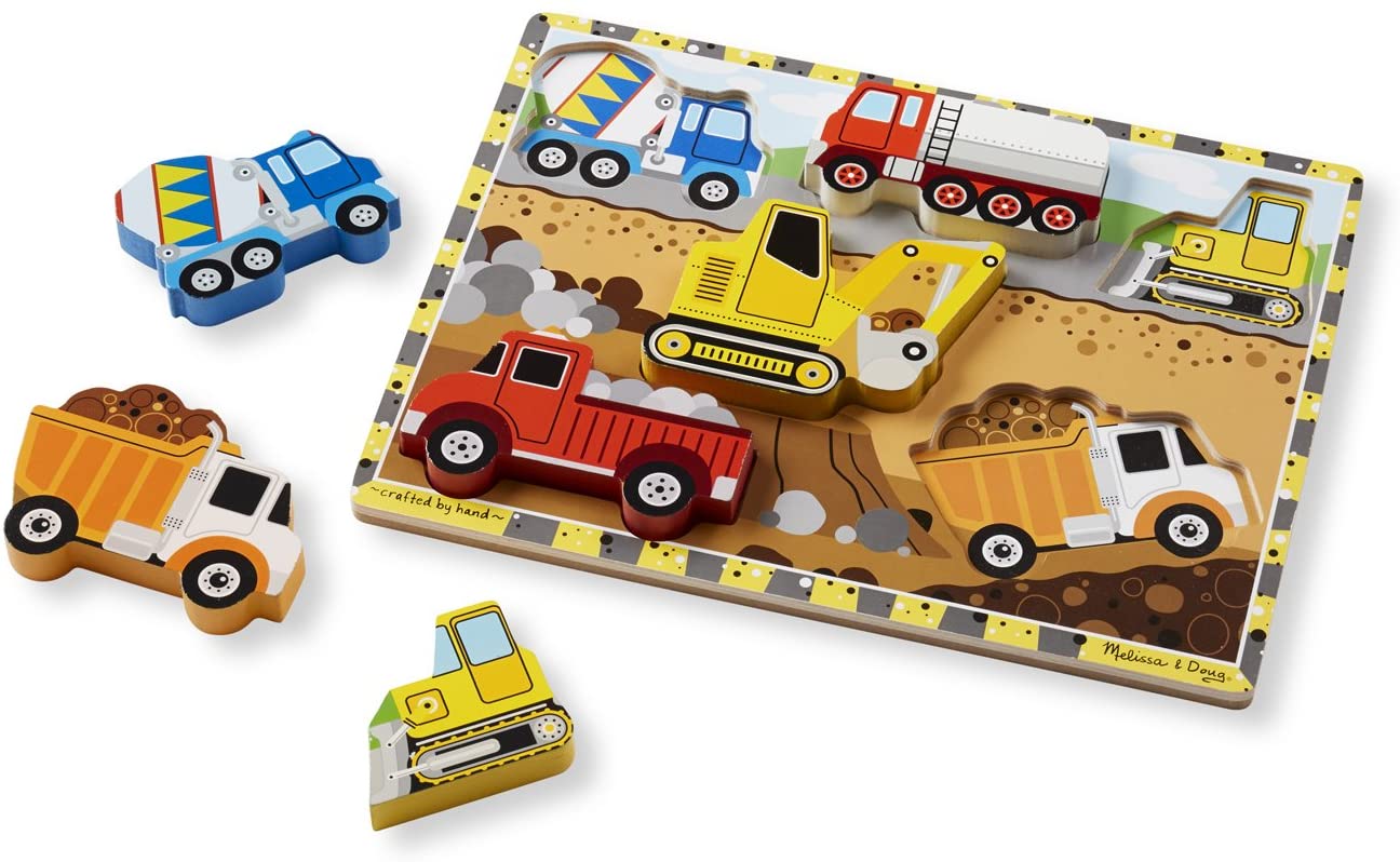 Melissa & Doug CONSTRUCTION chunky puzzle - BambiniJO | Buy Online | Jordan