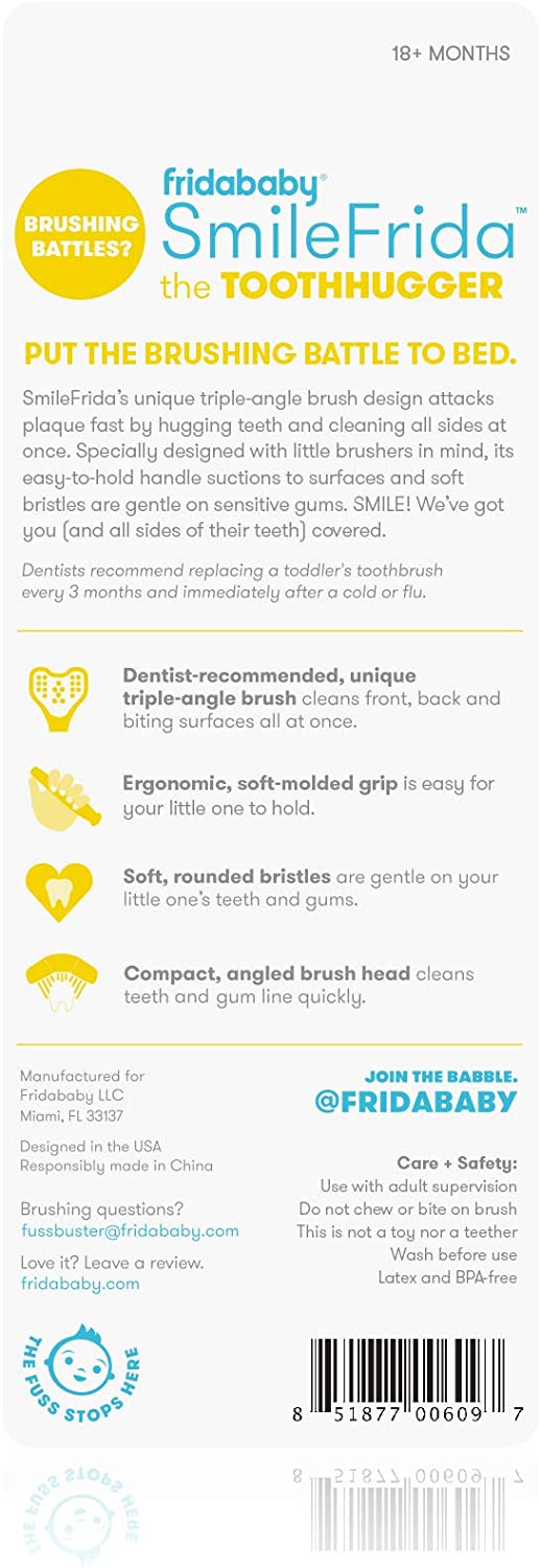 Frida Baby - SmileFrida ToothHugger Kids Toothbrush - Blue Frida Baby - SmileFrida ToothHugger Kids Toothbrush - Blue