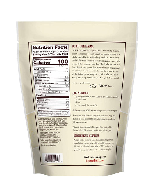 Cornbread Mix - Gluten Free 567g — BambiniJO Jordan