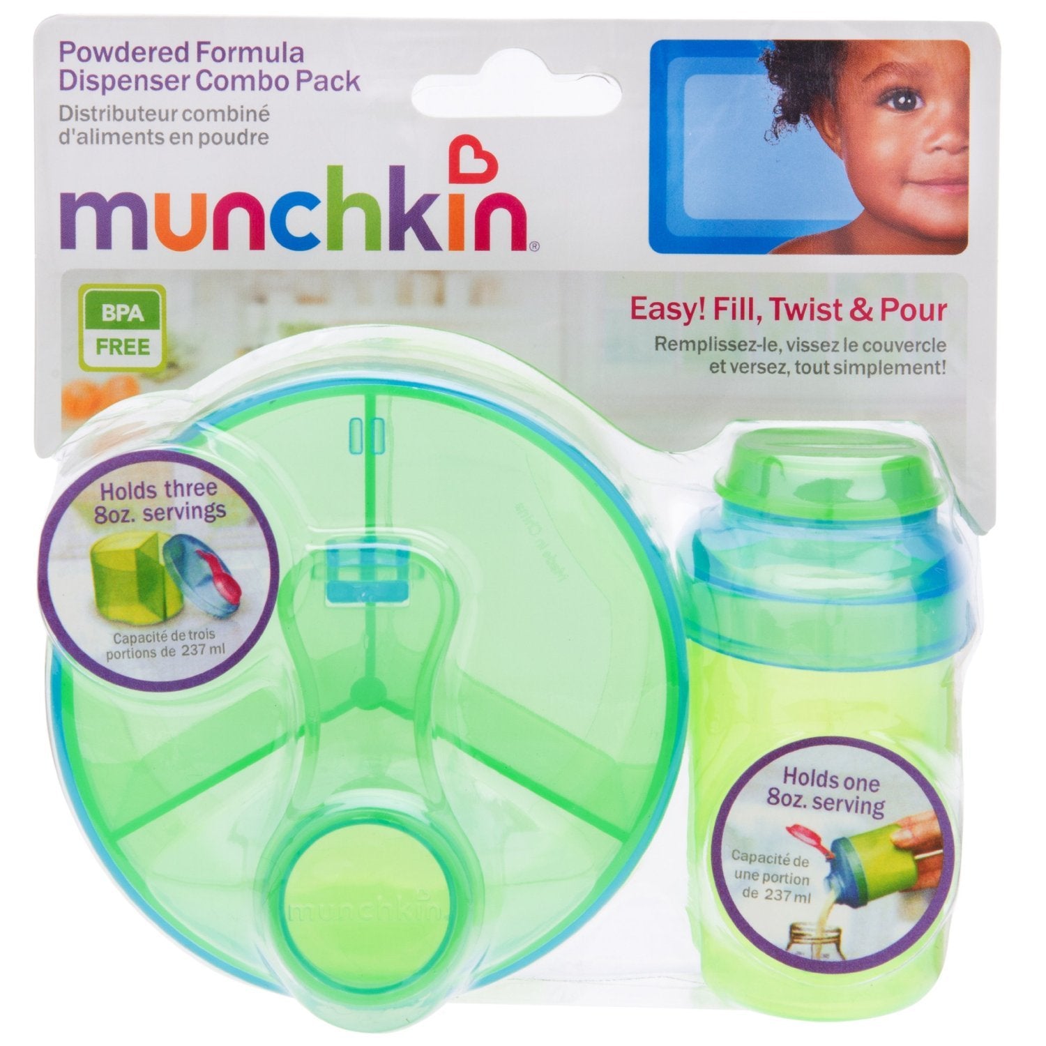 Munchkin Formula Dispenser Combo Pack (Blue/Green) Munchkin Formula Dispenser Combo Pack (Blue/Green)