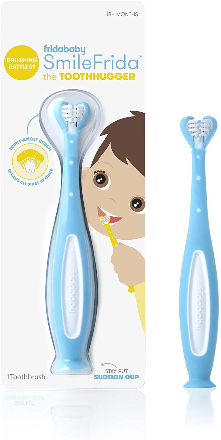 Frida Baby - SmileFrida ToothHugger Kids Toothbrush - Blue Frida Baby - SmileFrida ToothHugger Kids Toothbrush - Blue