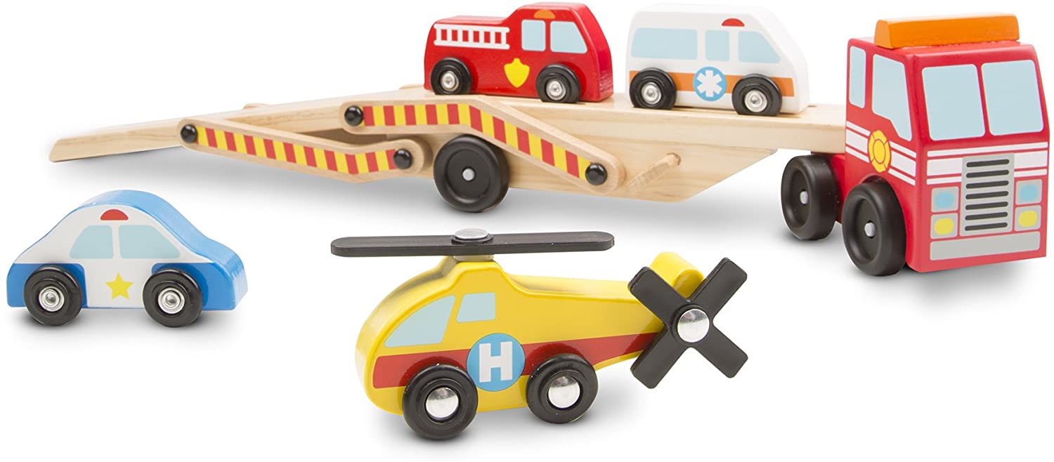 Melissa & Doug EMERGENCY VEHICLE CARRIER Melissa & Doug EMERGENCY VEHICLE CARRIER