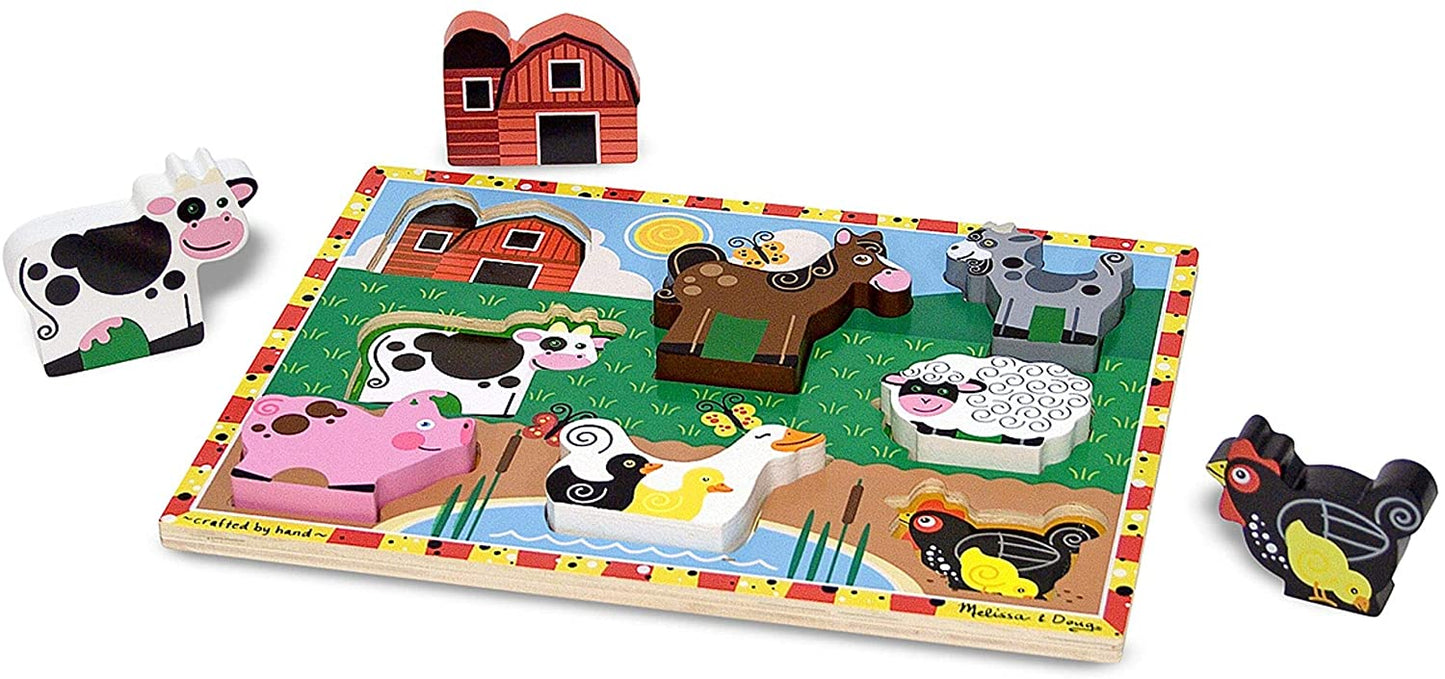 Melissa & Doug FARM chunky puzzle - Fresh Start - BambiniJO | Buy Online | Jordan