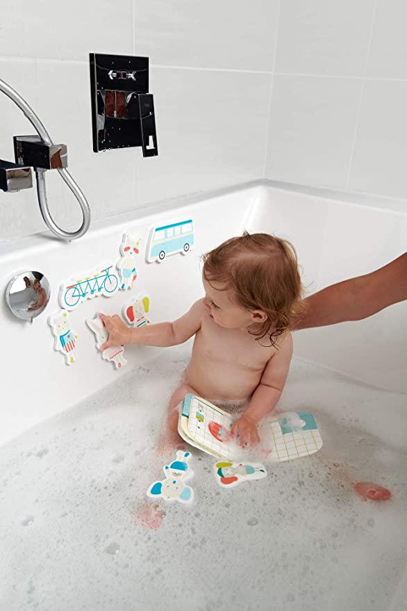 Bebe Confort - Elidou Baby Bath Toy Set, Bath Book and Bath Puzzle