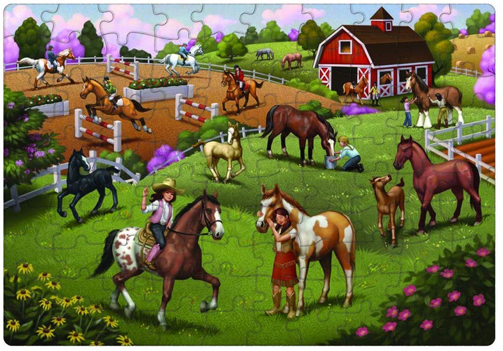 iKids - 100-Piece Puzzle: Horse Adventure Puzzle iKids - 100-Piece Puzzle: Horse Adventure Puzzle