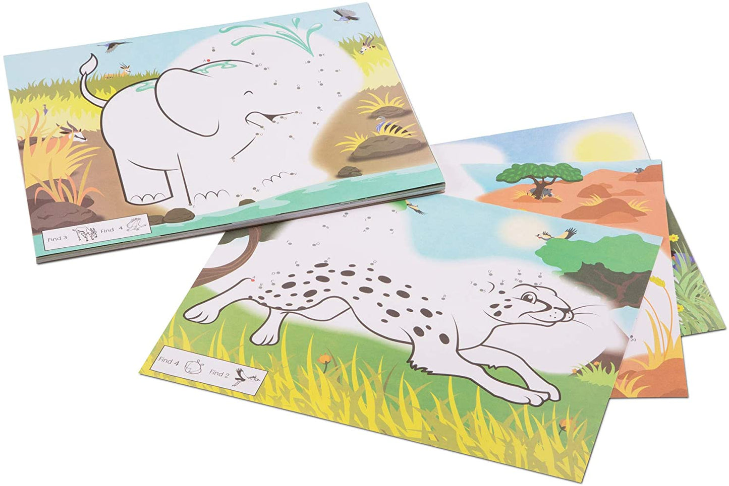 Melissa & Doug 123 DOT-TO-DOT COLORING PADS - WILD ANIMALS - BambiniJO | Buy Online | Jordan