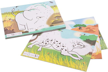 Melissa & Doug 123 DOT-TO-DOT COLORING PADS - WILD ANIMALS - BambiniJO | Buy Online | Jordan