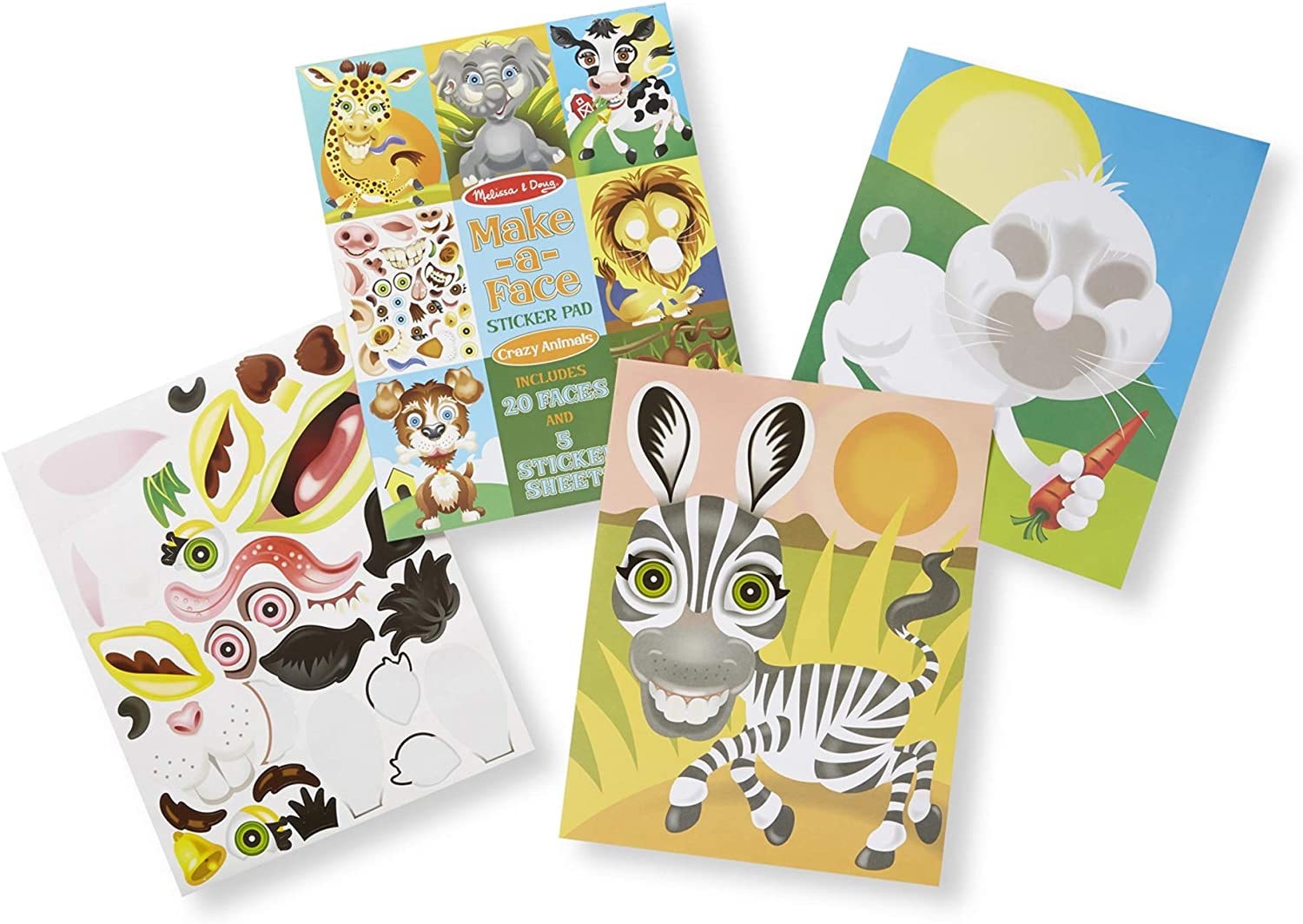 Melissa & Doug MAKE-A-FACE STICKER PAD - CRAZY ANIMALS Melissa & Doug MAKE-A-FACE STICKER PAD - CRAZY ANIMALS