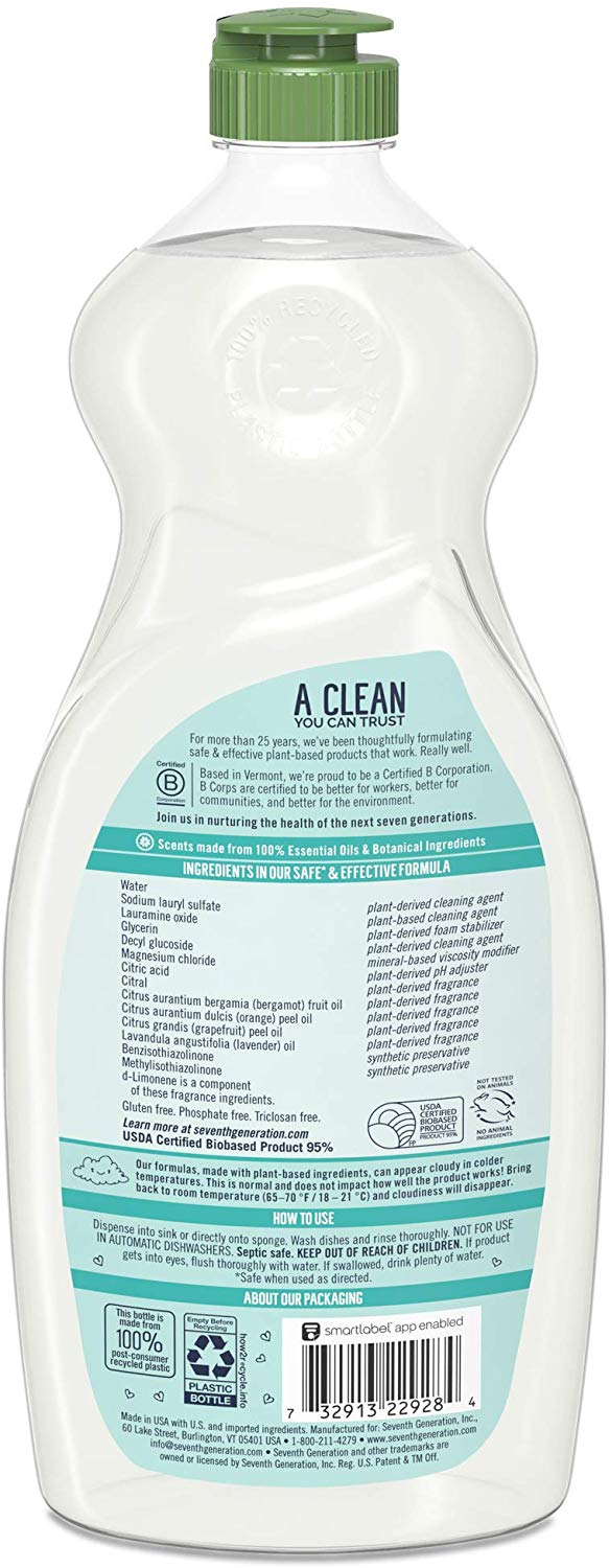 Natural Dish Liquid 650ml - BambiniJO