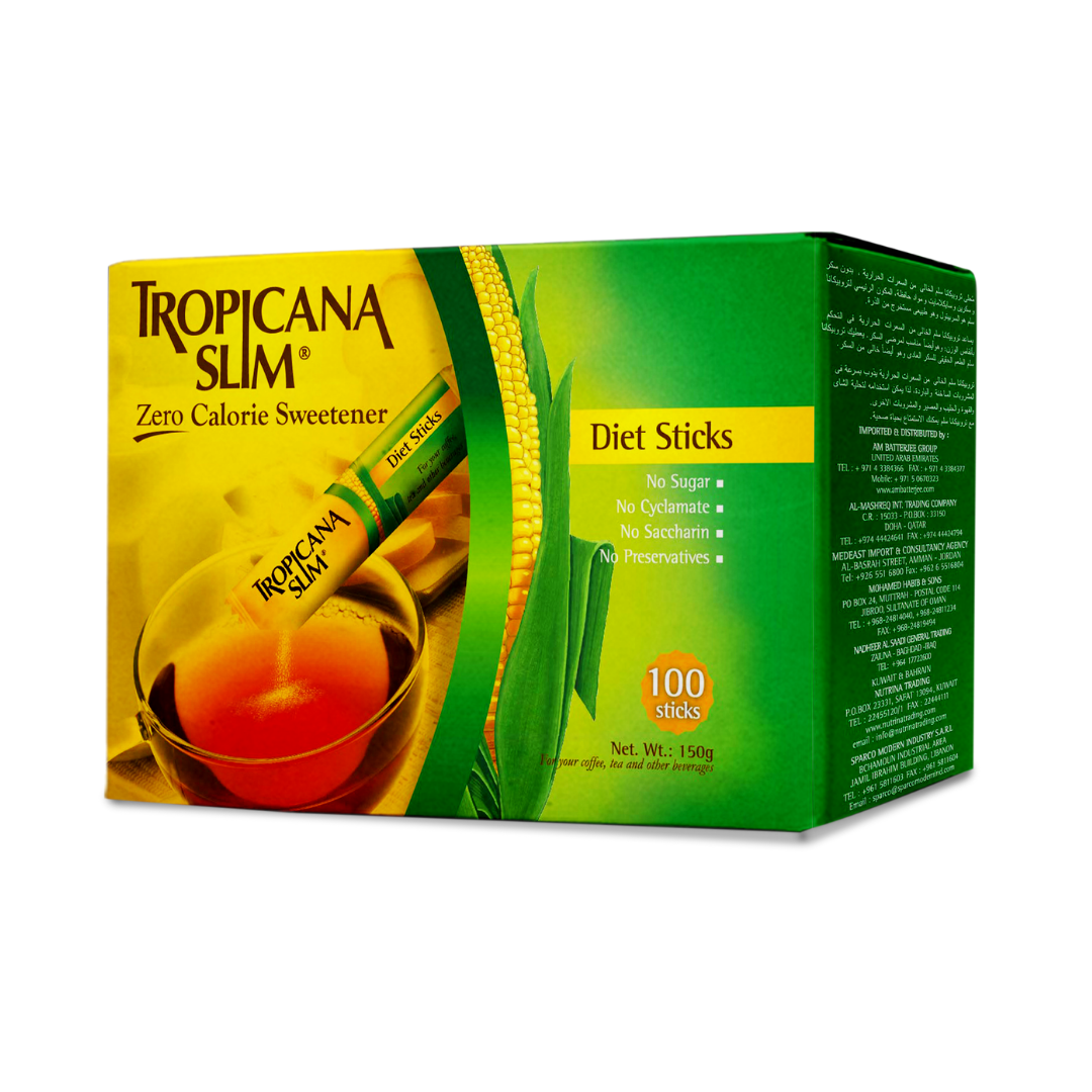 Tropicana Slim Zero Calorie Sweetener 100 Sachets Tropicana Slim Zero Calorie Sweetener 100 Sachets