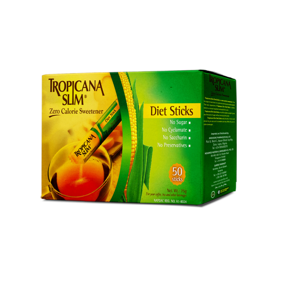 Tropicana Slim Zero Calorie Sweetener 50 Sachets Tropicana Slim Zero Calorie Sweetener 50 Sachets