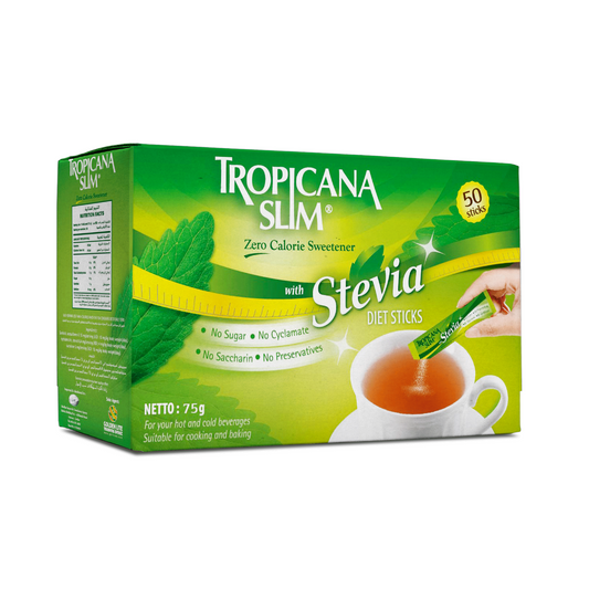 Tropicana Slim Low Calories Stevia 50 Sachets - BambiniJO | Buy Online | Jordan