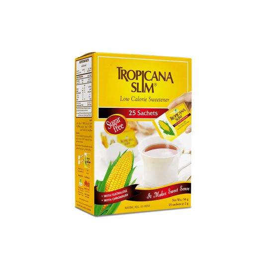 Tropicana Slim Low Calorie Sweetener 25 Sachets - BambiniJO | Buy Online | Jordan