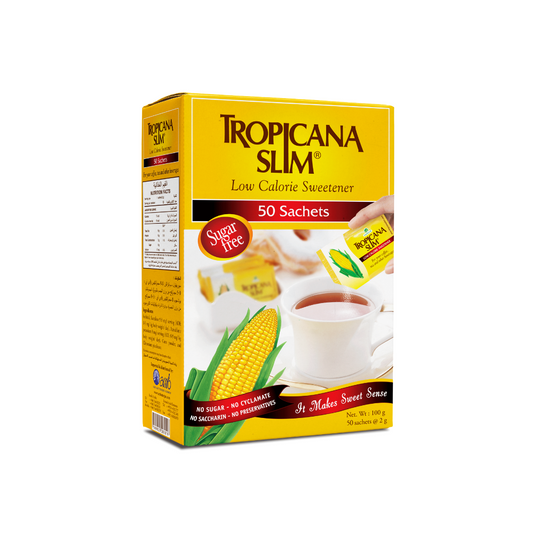 Tropicana Slim Low Calorie Sweetener 50 sachets - BambiniJO | Buy Online | Jordan