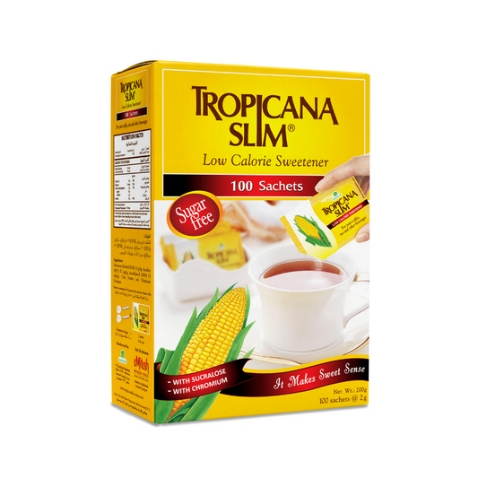 Tropicana Slim Low Calorie Sweetener 100 sachets - BambiniJO | Buy Online | Jordan