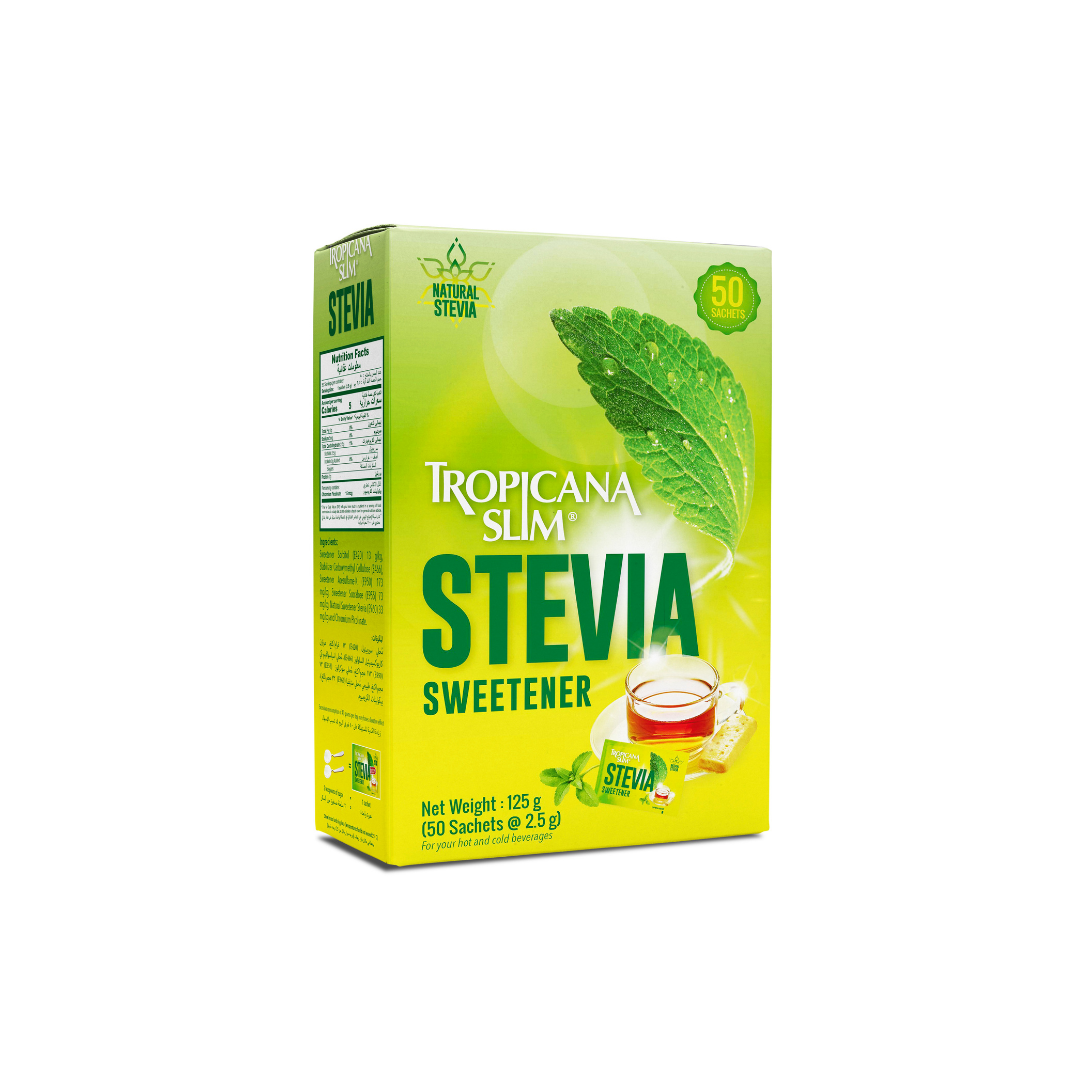 Tropicana Slim Stevia with Chromium 50 Sachets - BambiniJO | Buy Online | Jordan