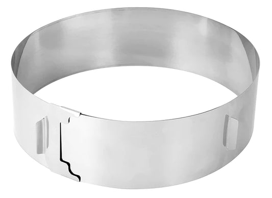 Zenker - Cake Ring With 2 Handles, "Patisserie", Stainless Steel, 15-30X7.5 cm
